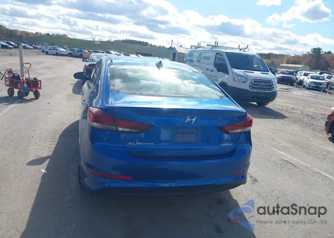 2017 Hyundai Elantra Limited from USA, damaged, VIN 5NPD84LF3HH178145